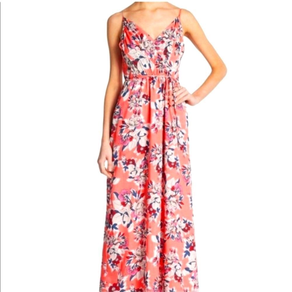 Yumi Kim Cleo Floral Faux Wrap Maxi Dress XS